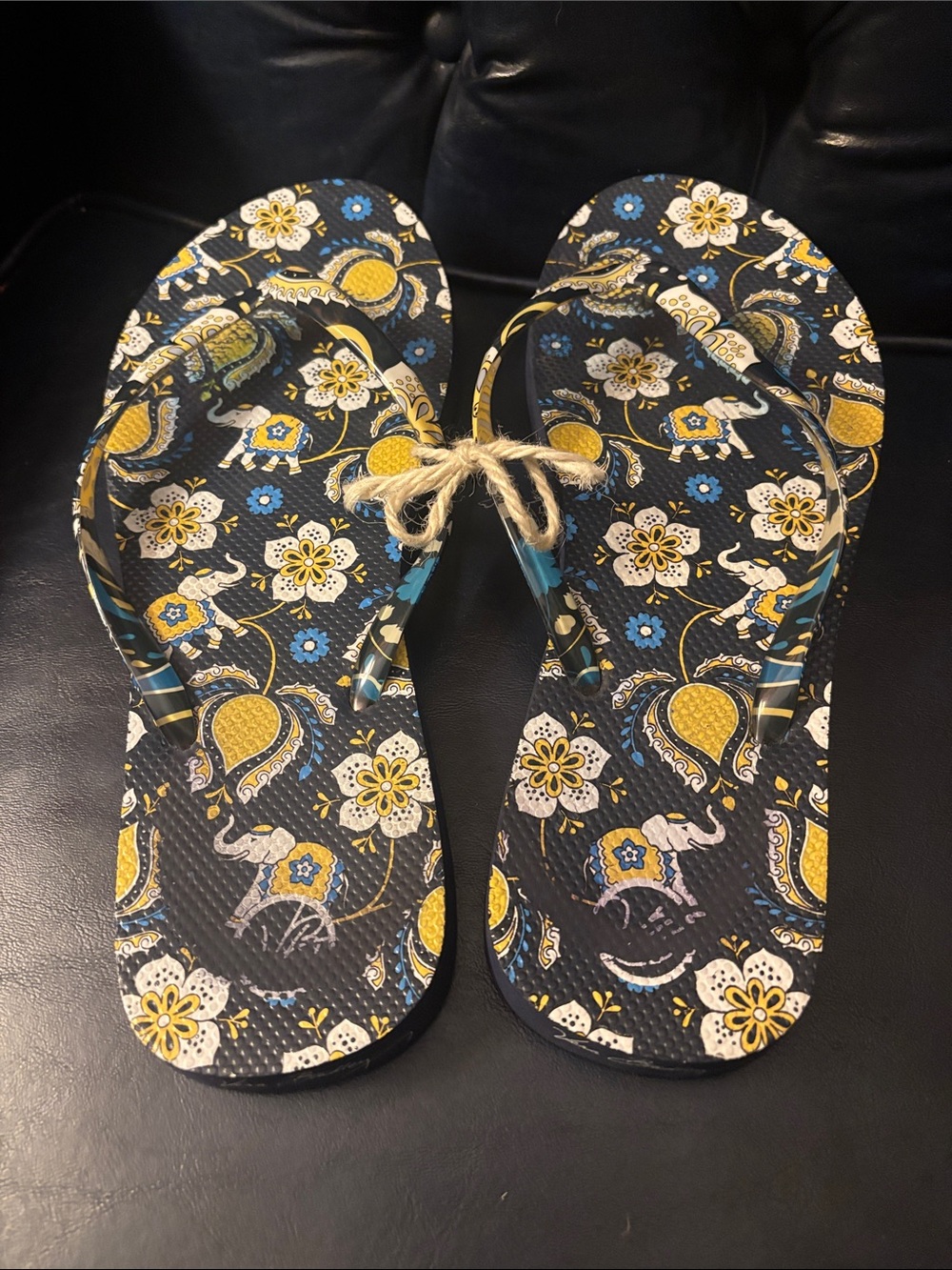 Vera Bradley Paisley Elephant Flip Flops